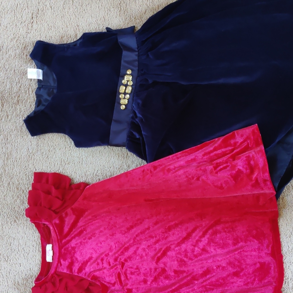 Girls velvet dresses